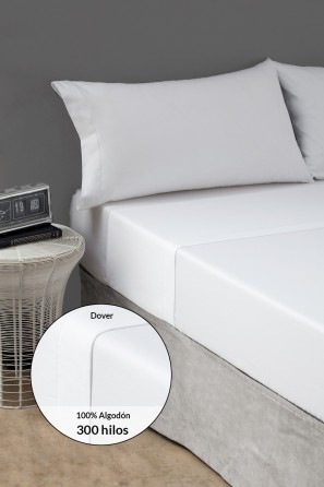 Bajera ajustable Dover Fresh satén 300 hilos