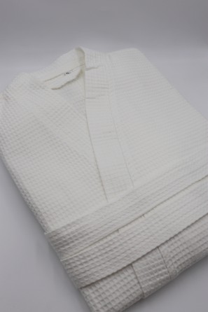 Albornoz Nido Abeja cuello Kimono