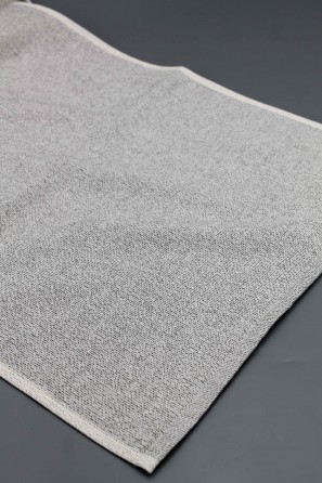 Toalla lavabo rizo convencional 480g/m2 color blanco/gris